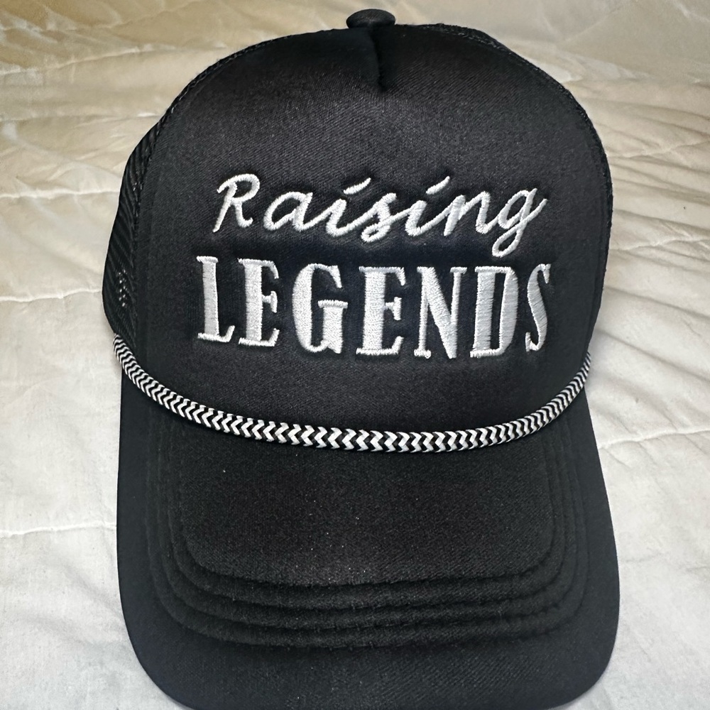Black 'Raising Legends' Trucker Hat